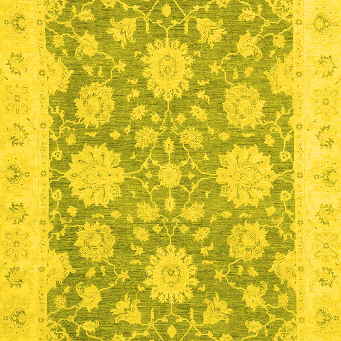 Oriental Yellow Traditional Rug, abs2614yw