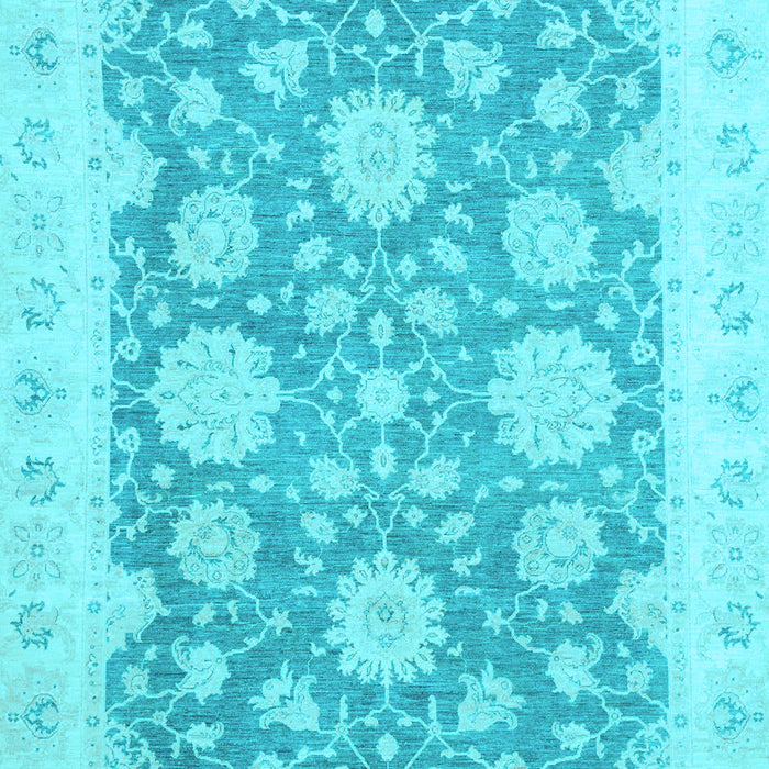 Machine Washable Oriental Light Blue Traditional Rug, wshabs2614lblu
