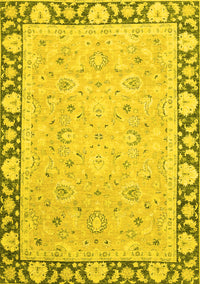 Oriental Yellow Traditional Rug, abs2615yw