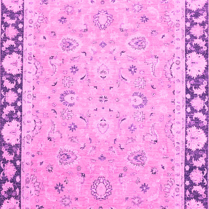 Machine Washable Oriental Pink Traditional Rug, wshabs2615pnk