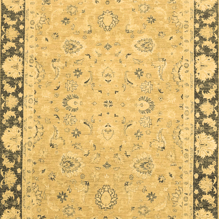 Machine Washable Oriental Brown Traditional Rug, wshabs2615brn