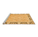 Sideview of Machine Washable Oriental Orange Traditional Area Rugs, wshabs2615org