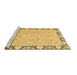 Sideview of Machine Washable Oriental Brown Traditional Rug, wshabs2615brn
