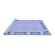 Sideview of Machine Washable Oriental Blue Traditional Rug, wshabs2615blu