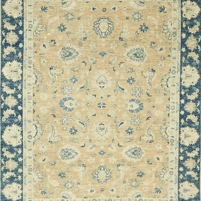 Machine Washable Abstract Brown Gold Rug, wshabs2615