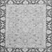 Square Machine Washable Oriental Gray Traditional Rug, wshabs2615gry
