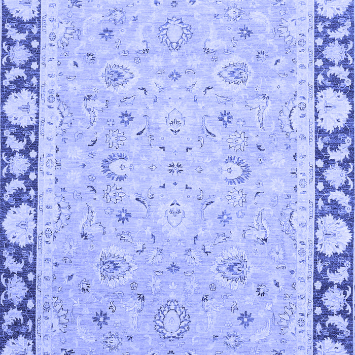 Machine Washable Oriental Blue Traditional Rug, wshabs2615blu