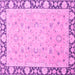 Square Oriental Pink Traditional Rug, abs2615pnk