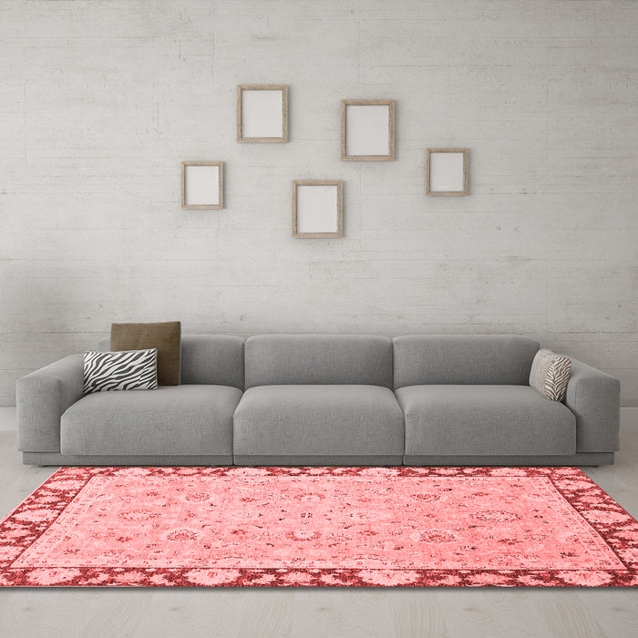 Traditional Red Washable Rugs