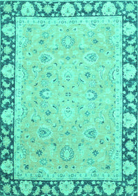 Oriental Turquoise Traditional Rug, abs2615turq