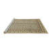 Sideview of Machine Washable Abstract Brown Rug, wshabs2616