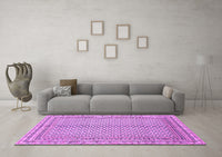 Machine Washable Abstract Purple Modern Rug, wshabs2616pur