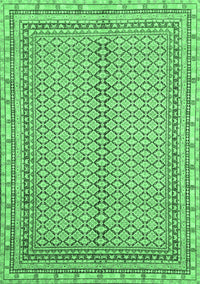 Abstract Emerald Green Modern Rug, abs2616emgrn