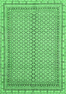 Abstract Emerald Green Modern Rug, abs2616emgrn