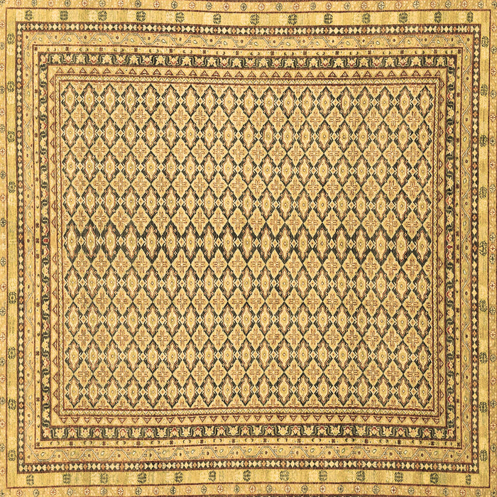 Square Abstract Brown Modern Rug, abs2616brn