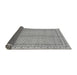 Sideview of Abstract Gray Modern Rug, abs2616gry