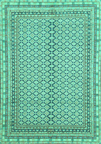 Abstract Turquoise Modern Rug, abs2616turq