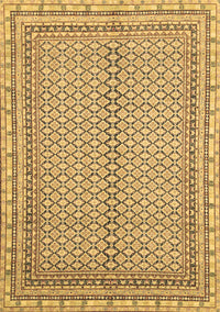 Abstract Brown Modern Rug, abs2616brn