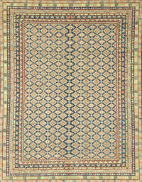 Machine Washable Abstract Brown Rug, wshabs2616