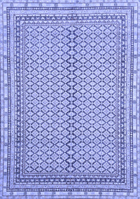 Abstract Blue Modern Rug, abs2616blu