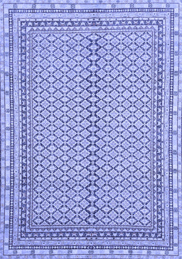 Abstract Blue Modern Rug, abs2616blu