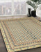 Machine Washable Abstract Brown Rug in a Family Room, wshabs2616