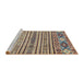 Sideview of Machine Washable Abstract Brown Rug, wshabs2617