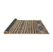 Sideview of Abstract Brown Modern Rug, abs2617