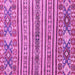 Square Abstract Pink Modern Rug, abs2617pnk