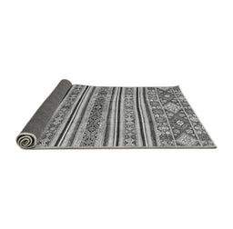Sideview of Abstract Gray Modern Rug, abs2617gry