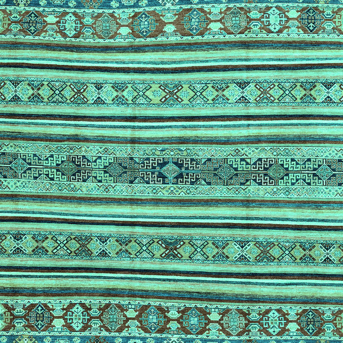 Machine Washable Abstract Turquoise Modern Area Rugs, wshabs2617turq