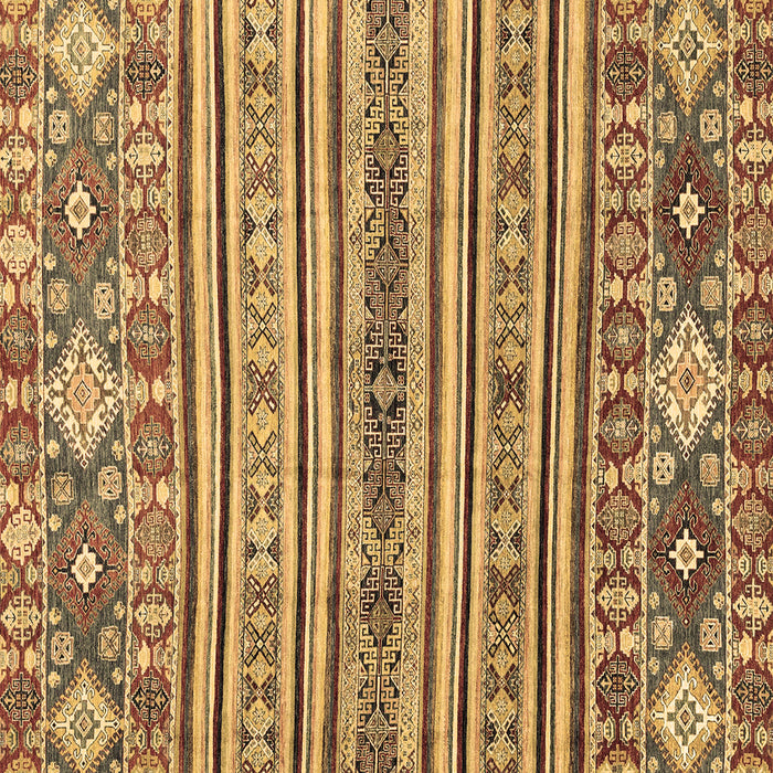 Square Machine Washable Abstract Brown Modern Rug, wshabs2617brn