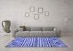 Machine Washable Abstract Blue Modern Rug in a Living Room, wshabs2617blu