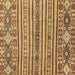 Square Abstract Brown Modern Rug, abs2617brn