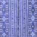 Square Abstract Blue Modern Rug, abs2617blu