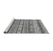 Sideview of Machine Washable Abstract Gray Modern Rug, wshabs2618gry