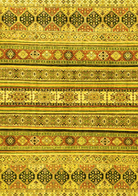 Abstract Yellow Modern Rug, abs2618yw