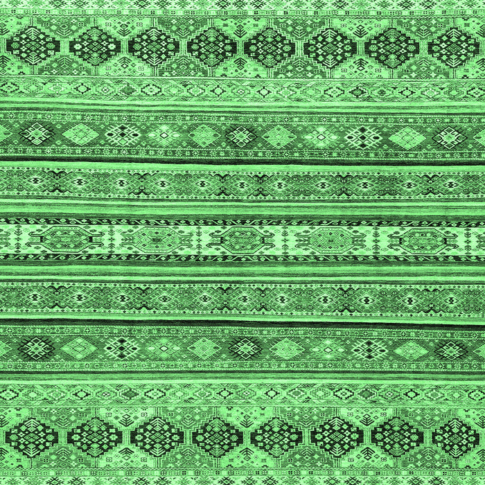 Square Machine Washable Abstract Emerald Green Modern Area Rugs, wshabs2618emgrn
