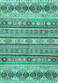 Abstract Turquoise Modern Rug, abs2618turq