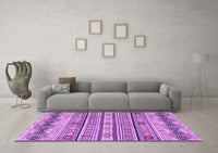 Machine Washable Abstract Purple Modern Rug, wshabs2618pur