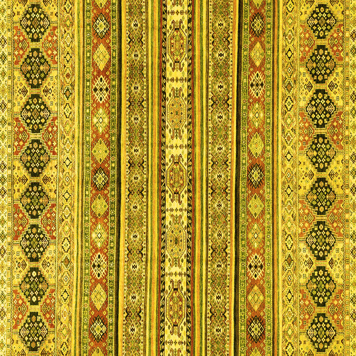 Square Machine Washable Abstract Yellow Modern Rug, wshabs2618yw