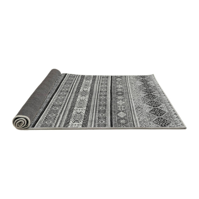 Sideview of Abstract Gray Modern Rug, abs2618gry