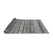 Sideview of Abstract Gray Modern Rug, abs2618gry