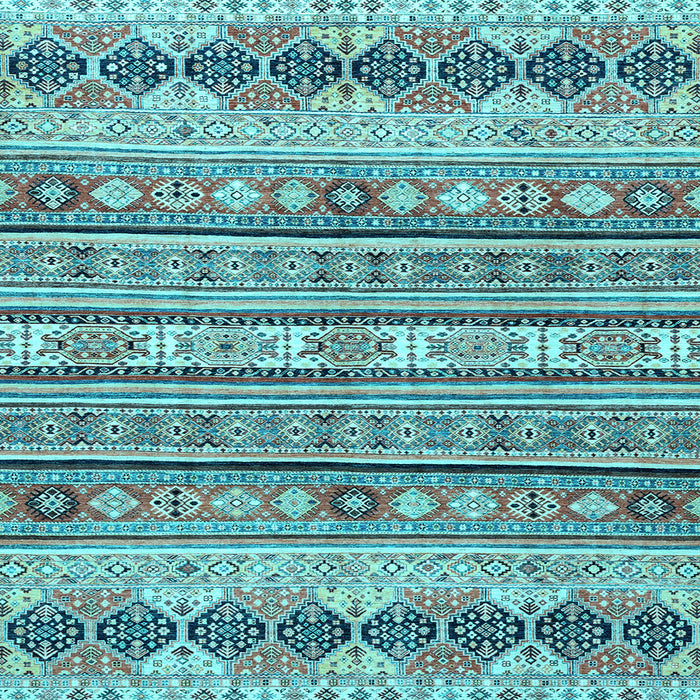 Square Machine Washable Abstract Light Blue Modern Rug, wshabs2618lblu