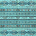 Square Abstract Light Blue Modern Rug, abs2618lblu