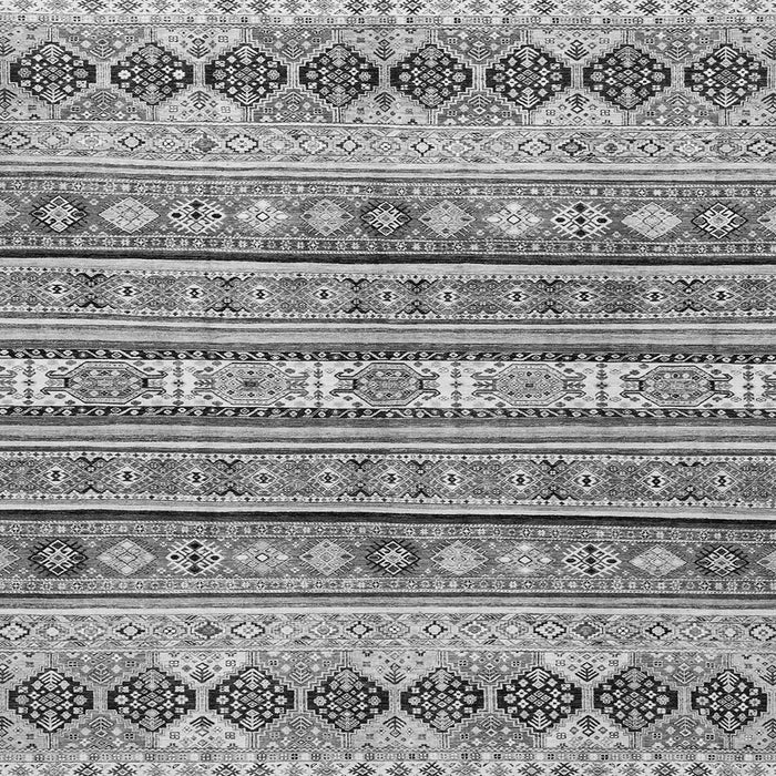 Square Abstract Gray Modern Rug, abs2618gry