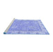 Sideview of Machine Washable Oriental Blue Traditional Rug, wshabs2619blu