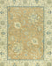 Machine Washable Abstract Brass Green Rug, wshabs2619