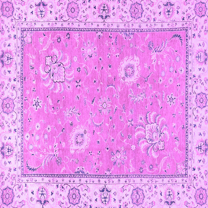 Square Oriental Purple Traditional Rug, abs2619pur