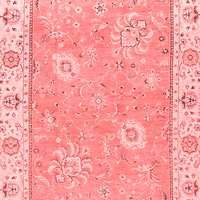 Machine Washable Oriental Red Traditional Rug, wshabs2619red